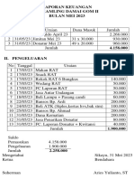 Laporan Keuangan Bulan Mei 2023