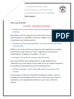 Taller #2 - Principios de Finanzas