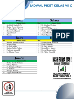 Jadwal Piket Kelas