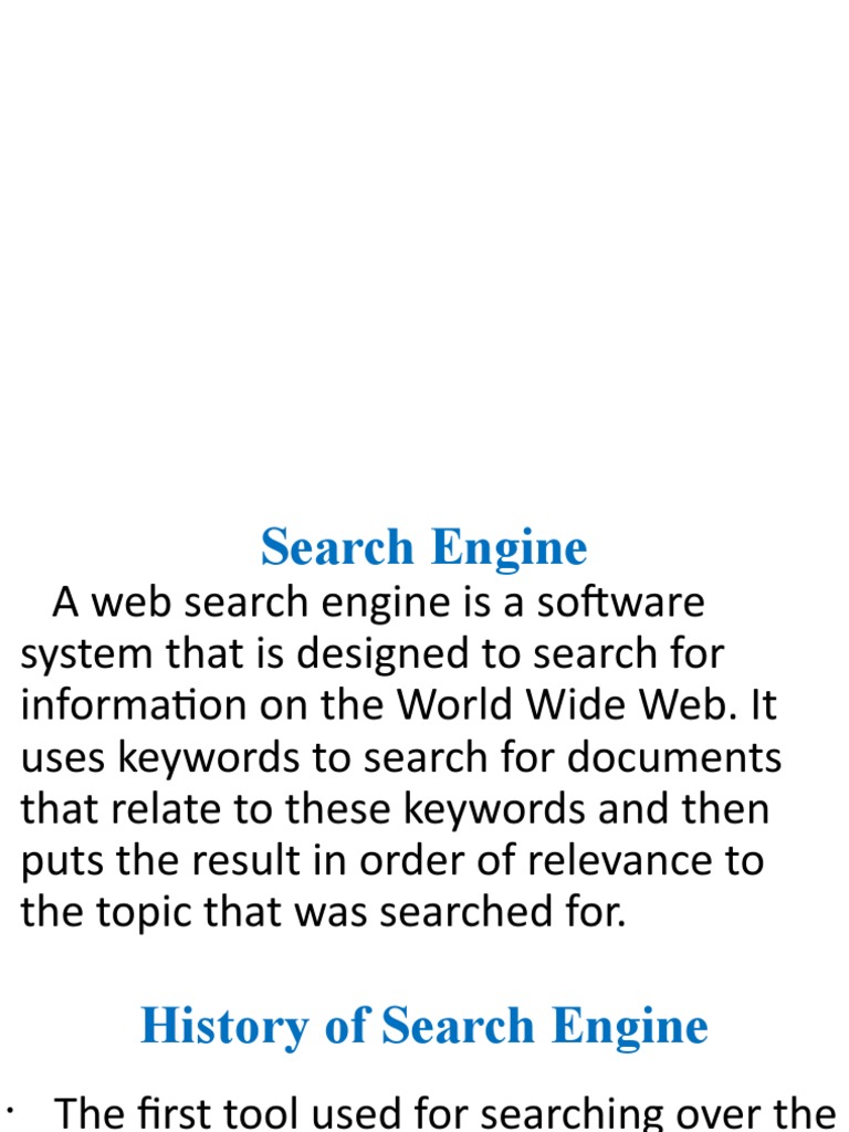 Search Engine | PDF | Hyperlink | Software