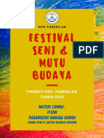 PROPOSAL LOMBA FESTIVAL SENI & MUTU BUDAYA 2023 - Fix