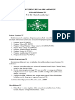 Sistem Kepengurusan Organisasi Nu Pi - Ii