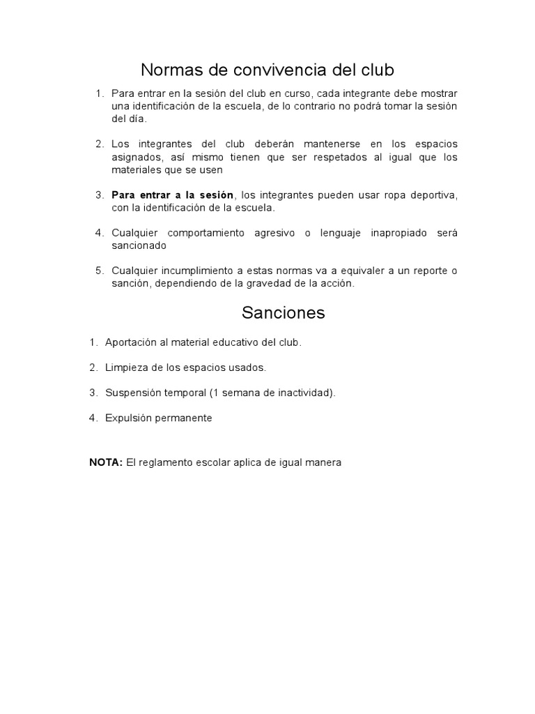 normas-de-convivencia-del-club-deportivo-pdf-salud-y-bienestar