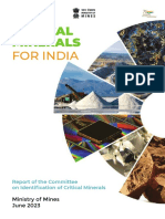 Critical Minerals for India