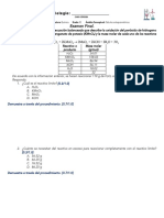 Examen Final Estequiometría