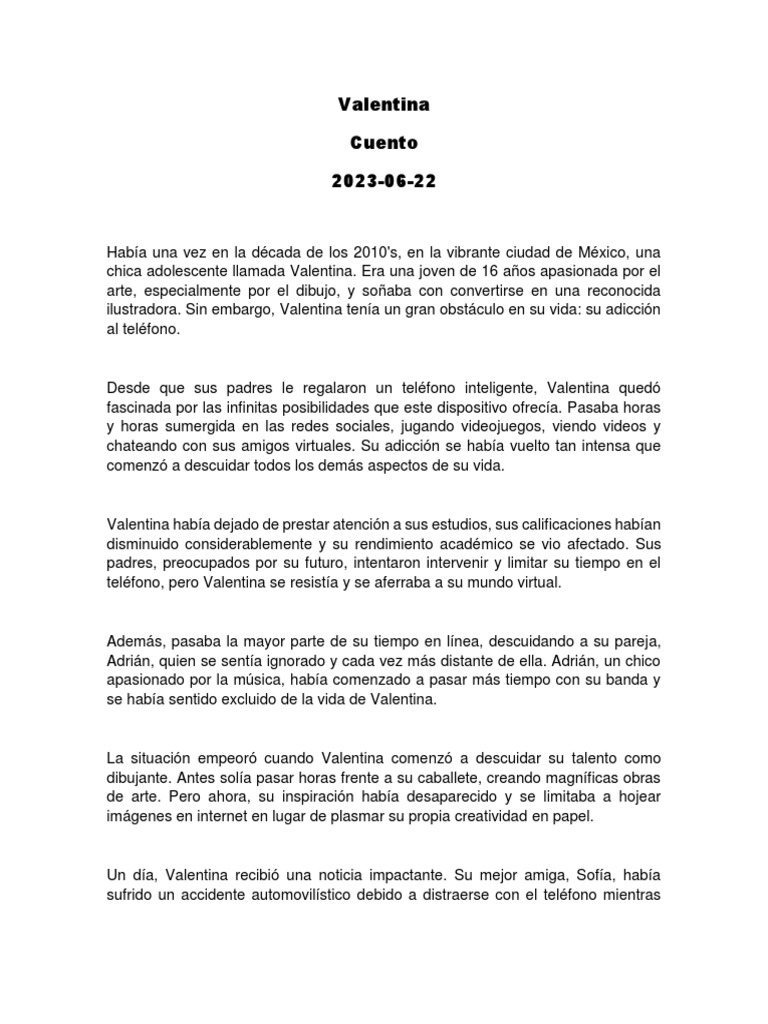 Valentina Cuento | PDF
