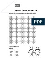 Gray Simple English Words Search A4 Documents