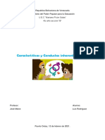 Características y Conductas Inherentes Al Sexo