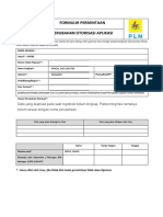 (UAA-03) Formulir Permintaan Perubahan Otorisasi Aplikasi