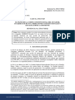 Juez Ponente: Jhoel Escudero Soliz: Sentencia No. 2754-17-EP/22