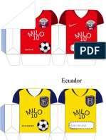 Caja Camiseta Futbol Qatar