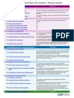 Udl Checklist Unit Plan