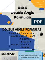 2.2.3 Double Angle Formulae