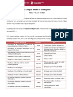 4to Coloquio Interno de Investigación