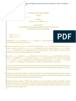 Contoh Format Surat Perjanjian Kerjasama Antara Koperasi Dengan PT