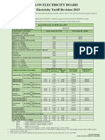 Second Electricity Tariff Revision (July - 2023) - English