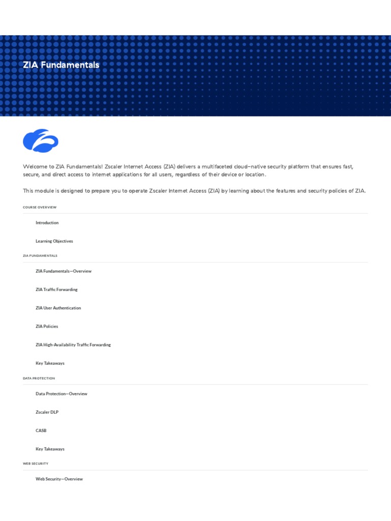 Zia fundamentals student guide pdf malware cloud computing