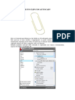 Cómo Dibujar Un Clip Con Autocad