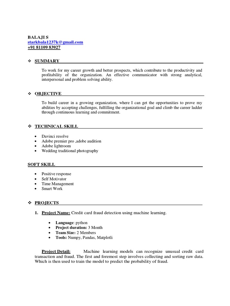 Balaji resume for editing pdf learning cognitive science