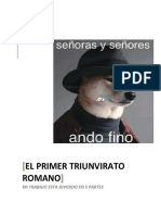 El Primer Triunvirato Romano