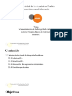 Mantenimiento de La Integridad Cutánea