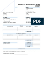 Work Order Template 01