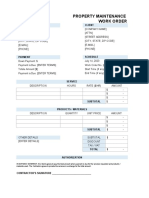 Work Order Template 01