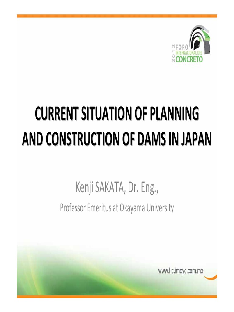 Current Situation of Planning and Construction of Dams in Japan PDF