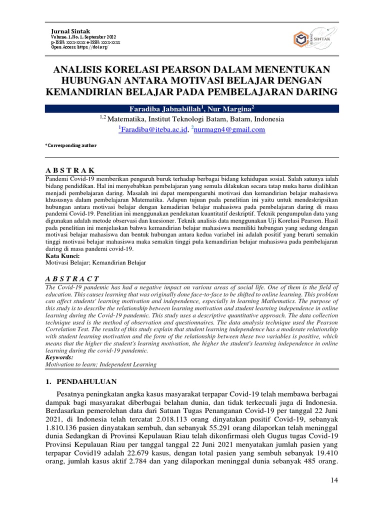 3 Analisis Korelasi Pearson Pdf
