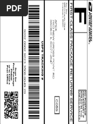 IPad shipping label