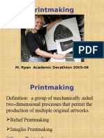 Printmaking: M. Ryan Academic Decathlon 2005-06
