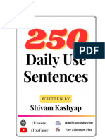 Daily Use Sentences by Shivam Kashyap 1