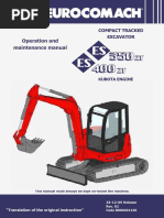 Eurocomach ES 400 ZT Excavator Operating Manual