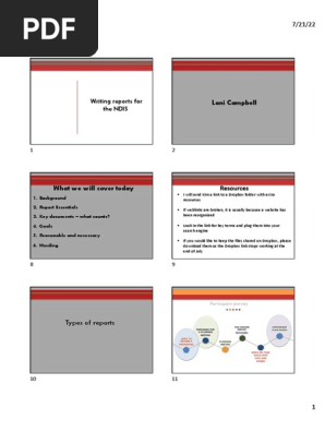 A_Presentation_Writing NDIS reports