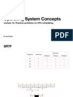 Lecture 12 - CPU Scheduling Practice Problems