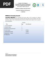 MODULE 3 Understanding The Self