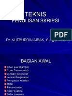 Teknis Penyusunan SKRIPSI