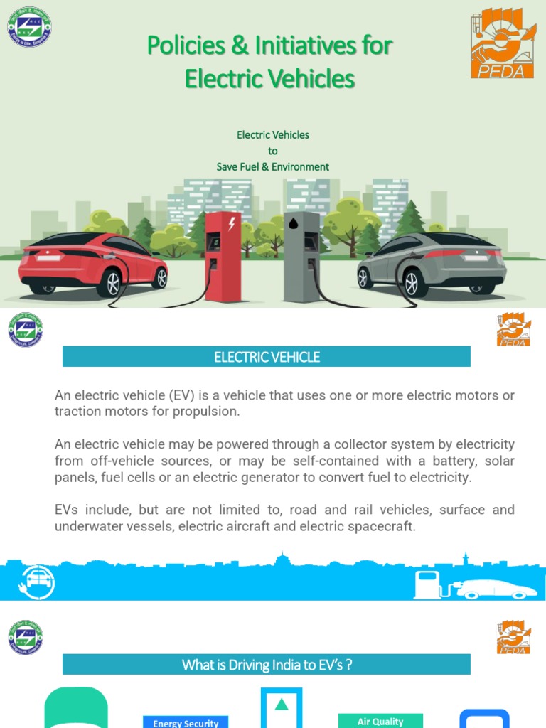 EV Policies & Initiatives PDF Electric Vehicle Electric Car