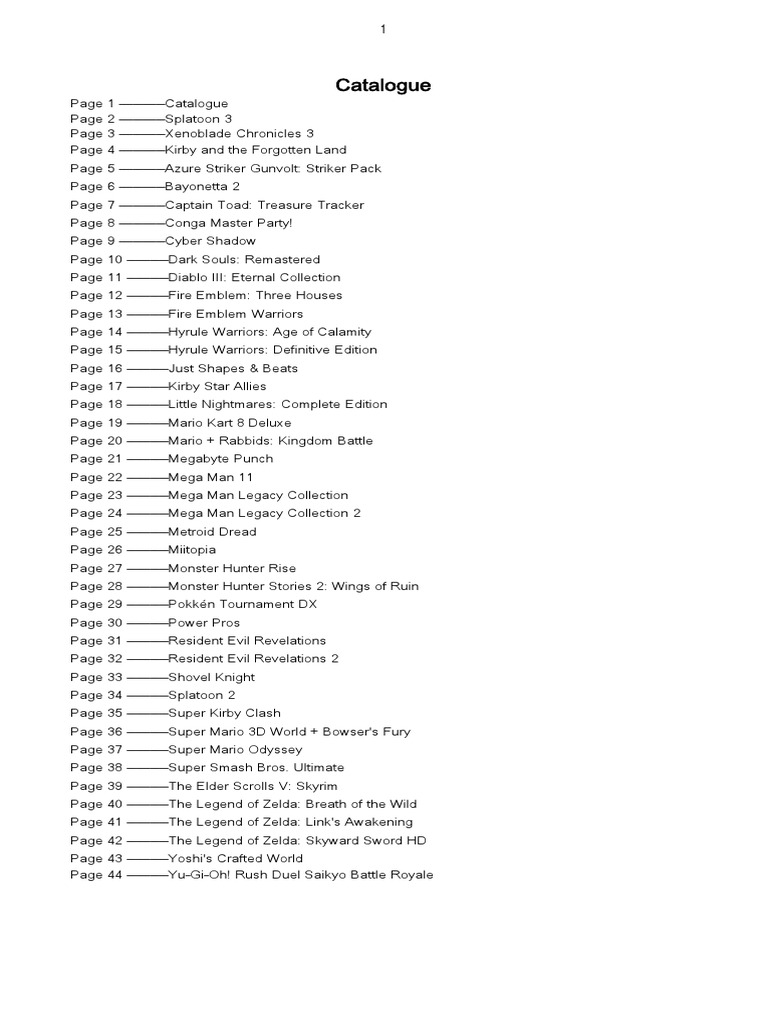 Amiibo lists sort by games pdf the legend of zelda video game