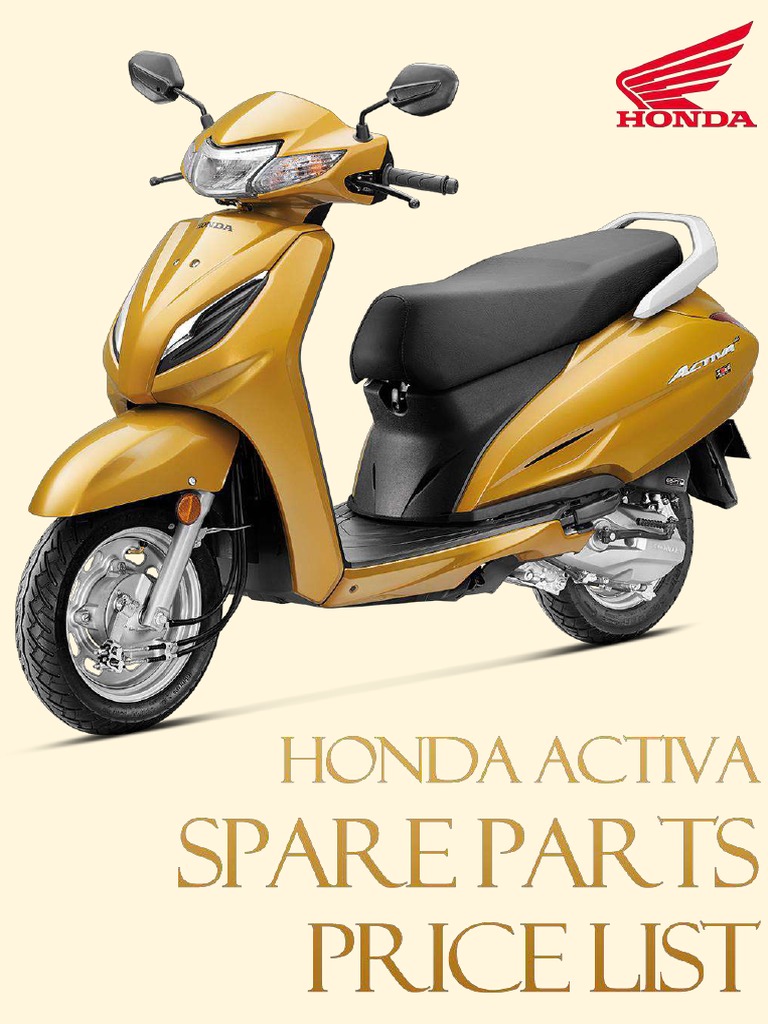 Honda Activa Spare Parts Catalogue PDF