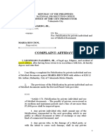 Fajardo. Falsification of Private Document