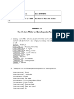 Classification of Matter and Basic Separation Technique (Ruzyl Amora)