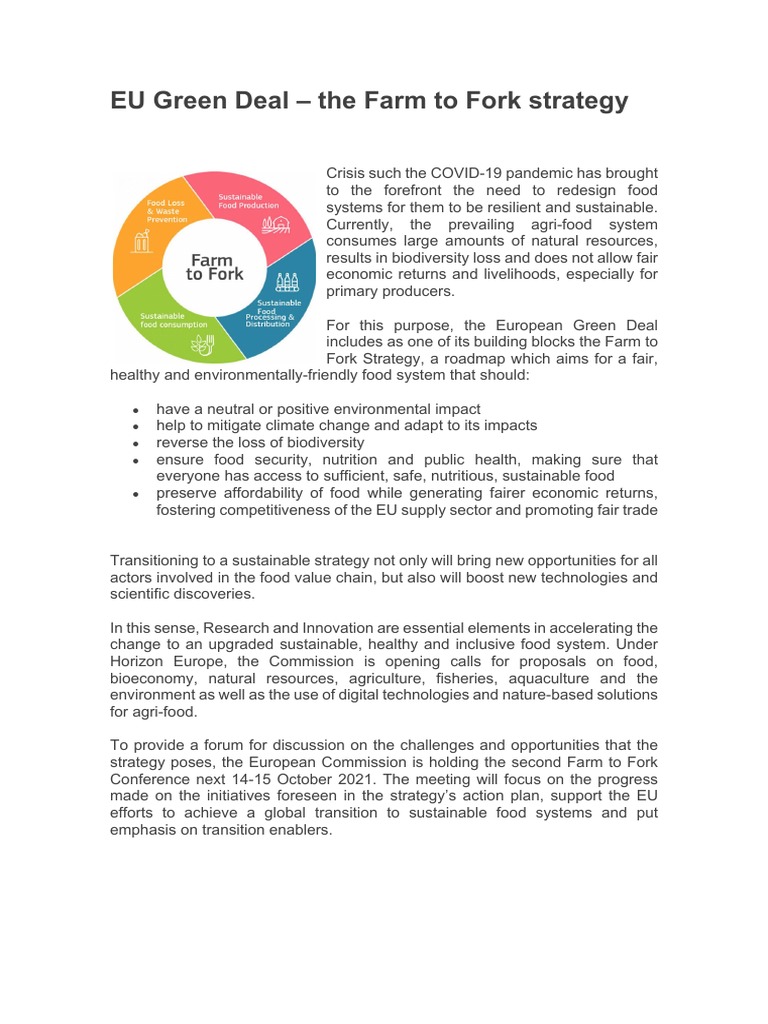 Game-Changing Potential Of The Eu’S Farm To Fork Strategy – BUUPA