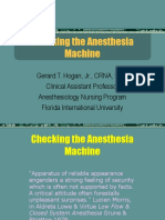 Checking The Anesthesia Machine