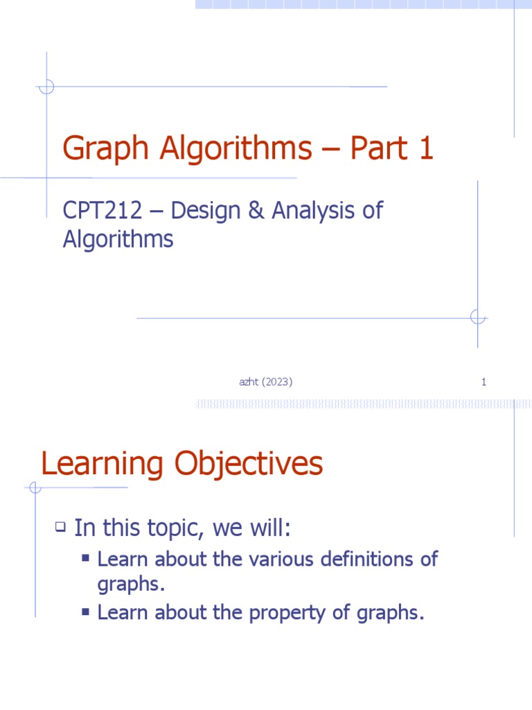 CPT212 - Graphs Pt.1 (ELearn) | PDF | Vertex (Graph Theory) | Combinatorics