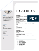 Harshitha S: Profile