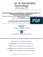 Viewing Resistance As Ambivalence - Integrative Strategies For Working With Resistant Ambivalence - Engle, David & Arkowitz, Hal