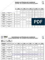 Horario Por Grupo Escolar Matutino 2022 - 2023 Fase 1