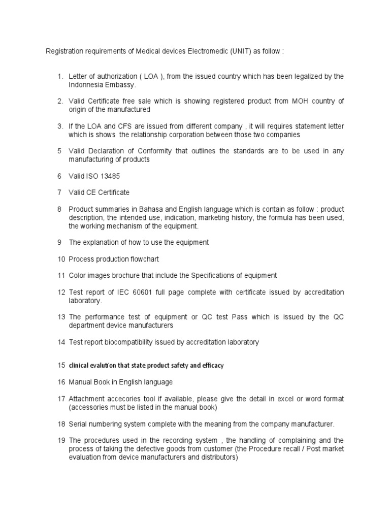 Medical Device Registration Guide | PDF