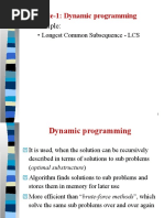 Module 1 Dynamic Programming